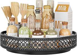 EKNITEY Lazy Susan Drehteller Organizer – 33 cm