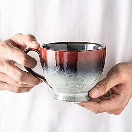 eKsdf Keramik Tee Tasse Groß 400ml Kaffeebecher