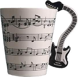 eKsdf Lustige Keramik Kaffeetasse Musik