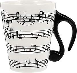 eKsdf Lustige Keramik Kaffeetasse Musik