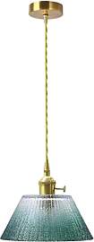EKSED 20cm Vintage Glas Pendelleuchte mit E27
