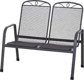 Elda Plus 2er Bank Gestell Stahl , Fläche