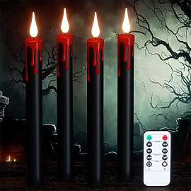Eldnacele Halloween schwarze flammenlose