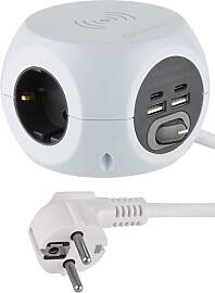 Electraline 62079 Mini Cube Steckdosenleiste mit