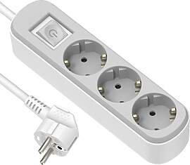 Electraline 62177 Steckdosenleiste 3-Fach mit