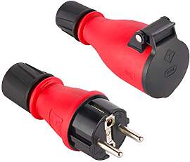 Electraline 92383 Packung mit 1 Gummi-Stecker + 1