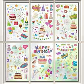 Elegaperma 6 Blatt Fensterbilder Selbstklebend