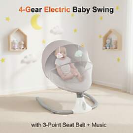 Elektrische Babyschaukel, 4 Gänge,