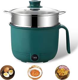 Elektrische Hot Pot 1.5L, Tragbare Mini Antihaft