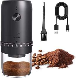 Elektrische Kaffeemühle, USB, wiederaufladbar,