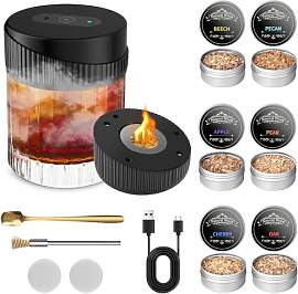 Elektrischer Whisky Smoker Set, USB-C