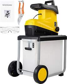 Elektro Gartenhäcksler Walzenhäcksler 3200W,