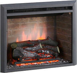 Elektrokamin, Schwarz, Metall, 63x54.5x22.3 cm,