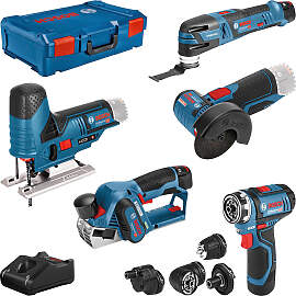 Elektrowerkzeug-Set BOSCH PROFESSIONAL, blau,