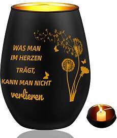 ElevaPulse Trauergeschenk Trauerlicht Windlicht