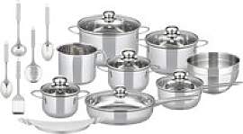 ELO Basic Topfset silber Edelstahl 20 tlg.