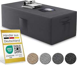 ELONEO Husse für Klappmatratze 120x195x15 cm, mit 