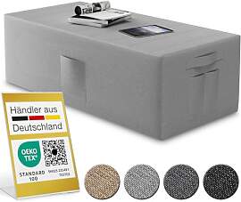 ELONEO Husse für Klappmatratze 140x195x15 cm, mit 