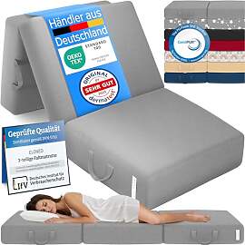 ELONEO Klappmatratze, Gästematratze, 3-teilige