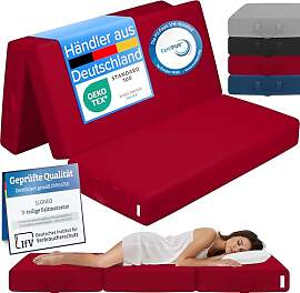 ELONEO Klappmatratze, Gästematratze, 3-teilige