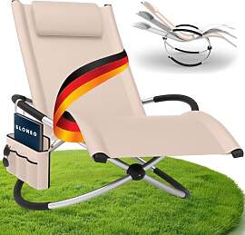 ELONEO Schaukelliege Outdoor mit Tasche,