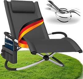 ELONEO Schaukelliege Outdoor mit Tasche,