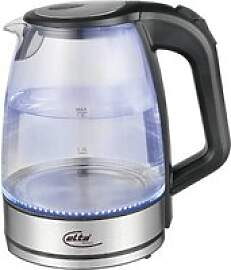 Elta Wasserkocher WK-2200.1 Edelstahl schwarz Glas 