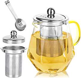 elthmpr Teekanne mit Siebeinsatz 550ML,