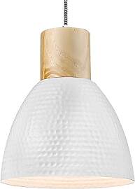 ELYONA Pendelleuchte Weiß Gehämmert, Ø 26 cm