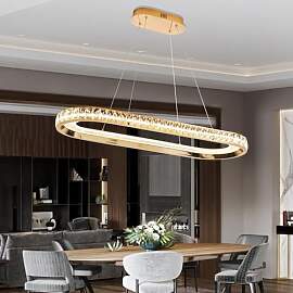 EMBRING Moderne Kronleuchter Gold Kristall