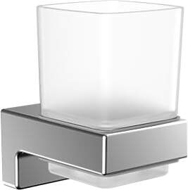 emco cue Zahnputzbecher aus Glas zum Kleben I