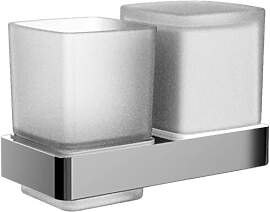 emco Loft Doppel Becherhalter aus Glas,