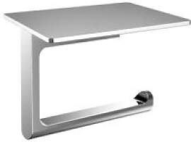 EMCO Papierhalter Flow chrom, mit Universalablage