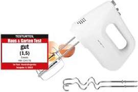 Emerio Handmixer HM-124178 silber weiß Edelstahl