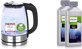 Emerio WK-119988 Glas Wasserkocher,1.7 Liter, 2200 