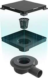 EMKE Ablaufgarnitur Duschwanne, Duschablauf mit