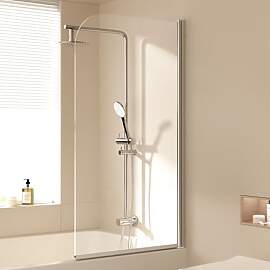 EMKE Duschabtrennung für Badewanne 70x140 cm