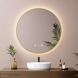 EMKE LED Badspiegel Rund Spiegel mit Beleuchtung