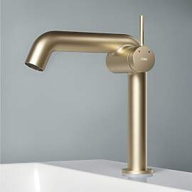 EMKE Wasserhahn Bad Champagnergold, 222 x 200 x 76 