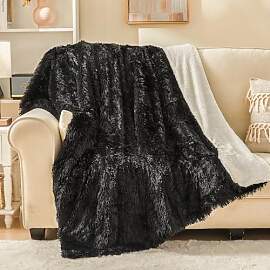 EMME Faux Kuscheldecke Flauschig, 150 x 200 cm,