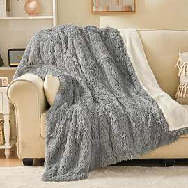 EMME Faux Kuscheldecke Flauschig, 150 x 200 cm,