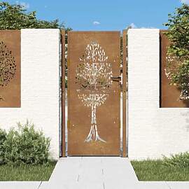 Emmtore Gartentor Gartentür mit Baum-Design,