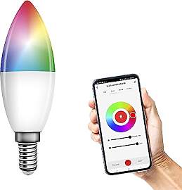 EMOS GoSmart - Smart Home RGB LED-Lampe Kerze mit