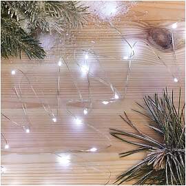 EMOS Kaltweiße LED Nano-Lichterkette 1, 9 Meter,