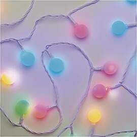 EMOS LED-Lichterkette Cherry bunt für Innen und