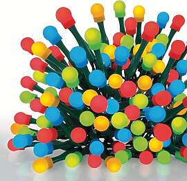 EMOS - LED-Lichterkette mit 80 LEDs in Kugelform,