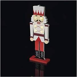 EMOS Nussknacker Holz-Figur 30 cm, leuchtende