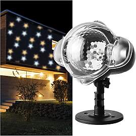 EMOS Sterne LED Projektor, weiße und gelbe