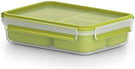 Emsa Clip & Go Lunchbox, 1,2 L, Brotdose mit 3 