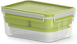 EMSA Clip & Go Lunchbox, 2,2 L, Brotdose mit 3 